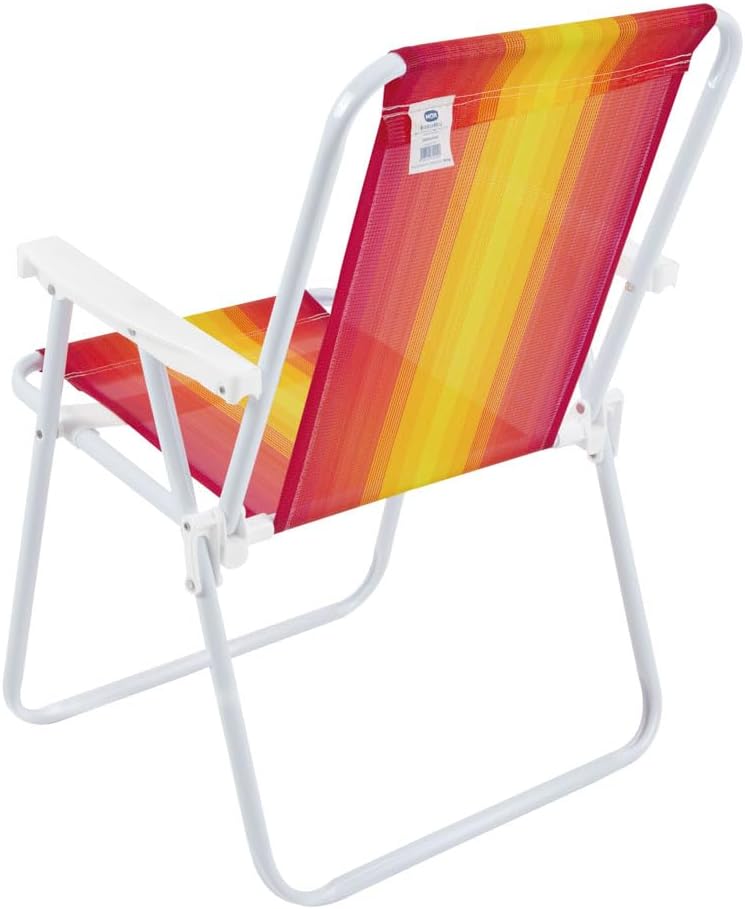 Kit 3 cadeiras de Praia Aço Sortido