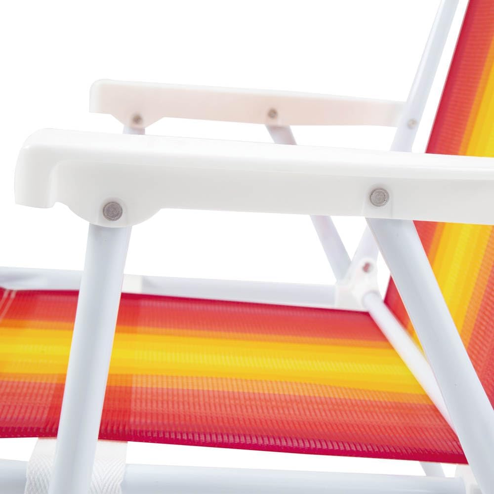 Kit 3 cadeiras de Praia Aço Sortido